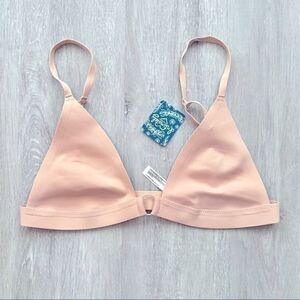 Free People XS NWT Beige Neo Oh Scuba Bralette New